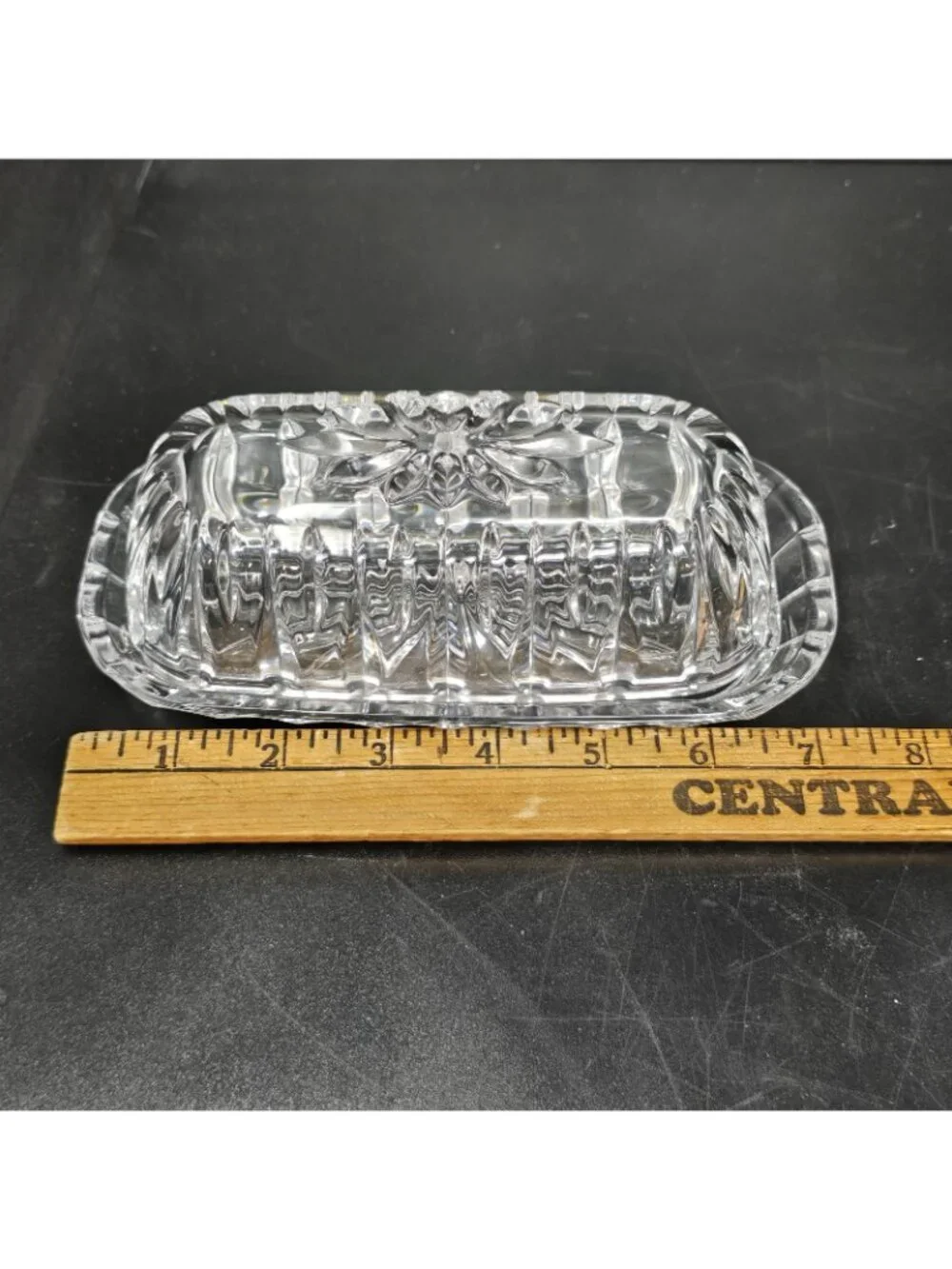 Marquis by Waterford Sheridan Clear Crystal Covered Butter Dish 7.5